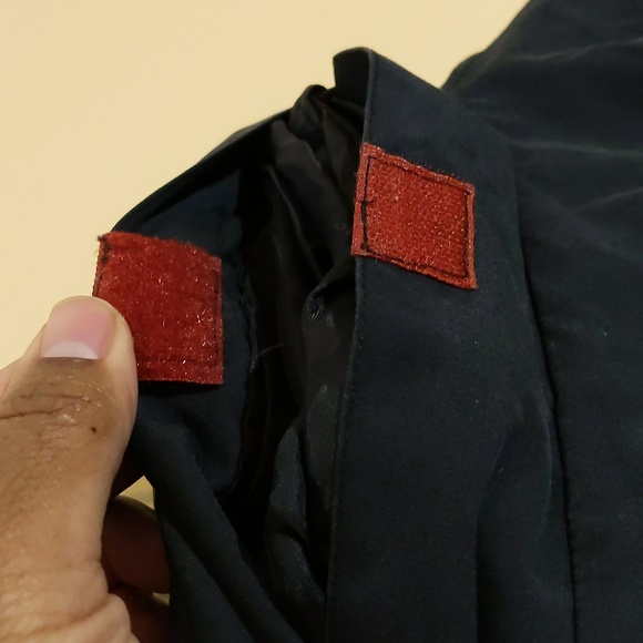 Crash| Blue and Red Long Sleeve Utility Jacket With Removable Sleeves - Picture 8 of 15